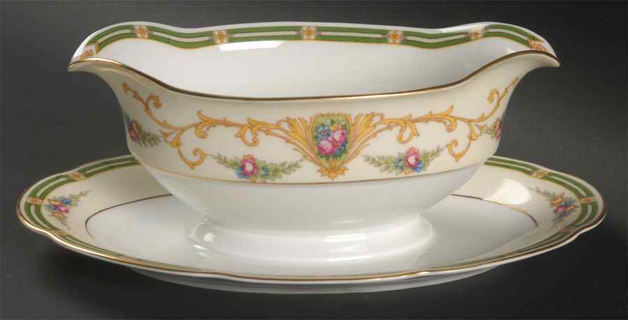 Euston Gravy Boat with Attached Underplate by Tirschenreuth-1