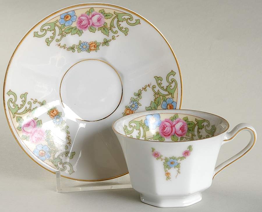 Fairmont Footed Demitasse Cup & Saucer Set by Tirschenreuth-1
