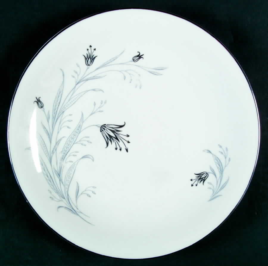 Fantasy (Blue and Platinum Flowers, Coupe) Dinner Plate by Tirschenreuth-1
