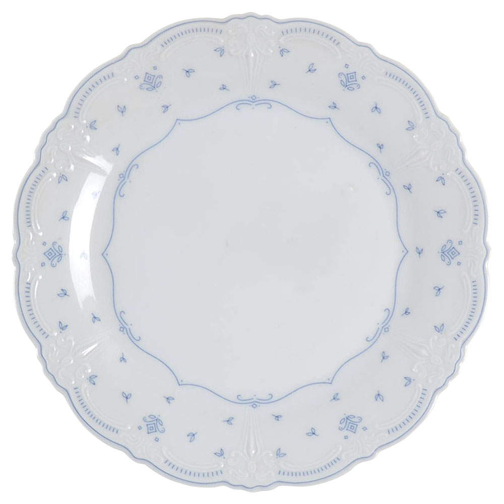 Fleur De Lis Blue Bread & Butter Plate by Tirschenreuth-1
