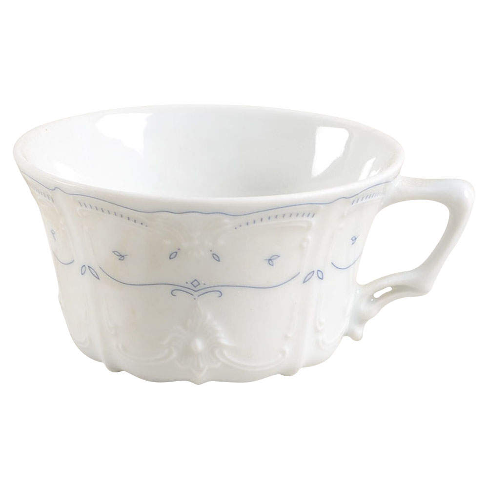 Fleur De Lis Blue Flat Continental Cup by Tirschenreuth-1