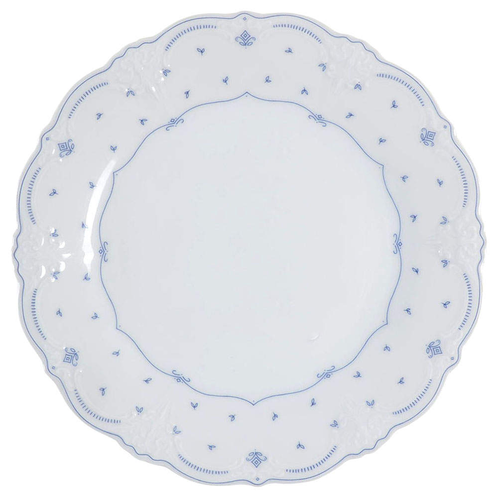 Fleur De Lis Blue Salad Plate by Tirschenreuth-1