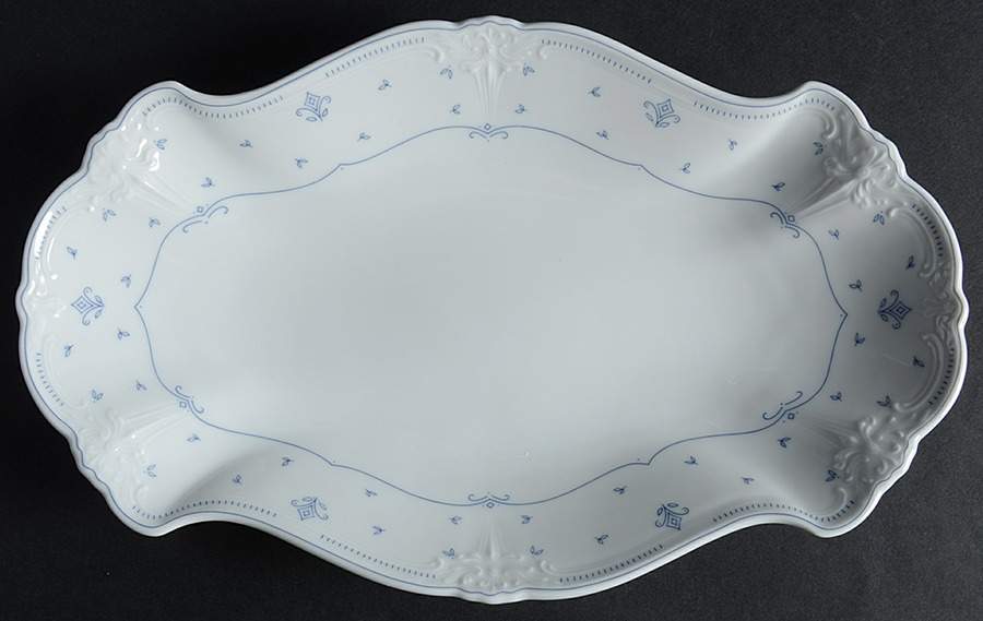 Fleur De Lis Blue Relish by Tirschenreuth-1