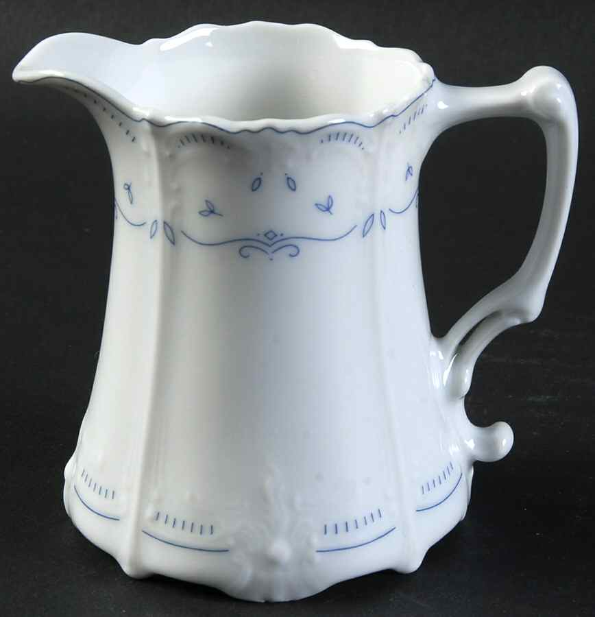 Fleur De Lis Blue Mini Creamer by Tirschenreuth-1