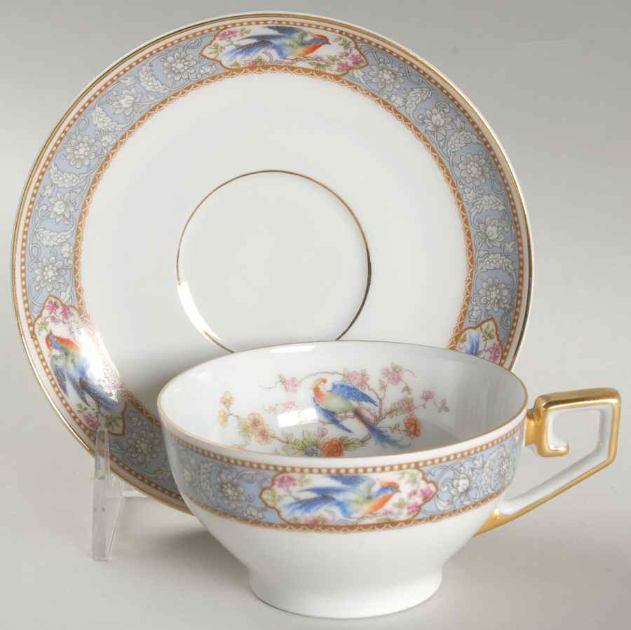 Florida Flat Cup & Saucer Set by Tirschenreuth-1