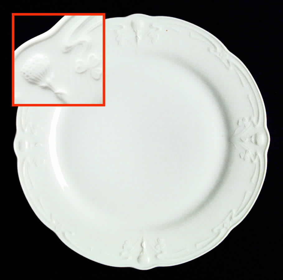 Fortuna White Dinner Plate by Tirschenreuth-1