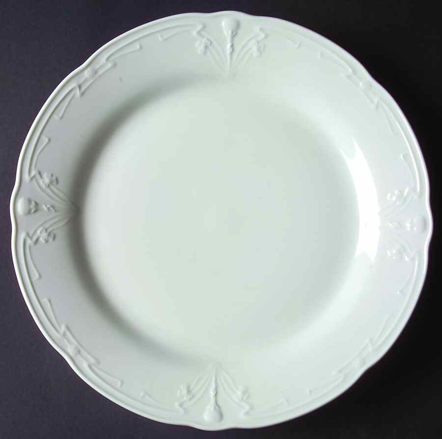 Fortuna White 12" Chop Plate (Round Platter) by Tirschenreuth-1