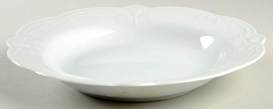 Fortuna White Large Rim Soup Bowl by Tirschenreuth-1