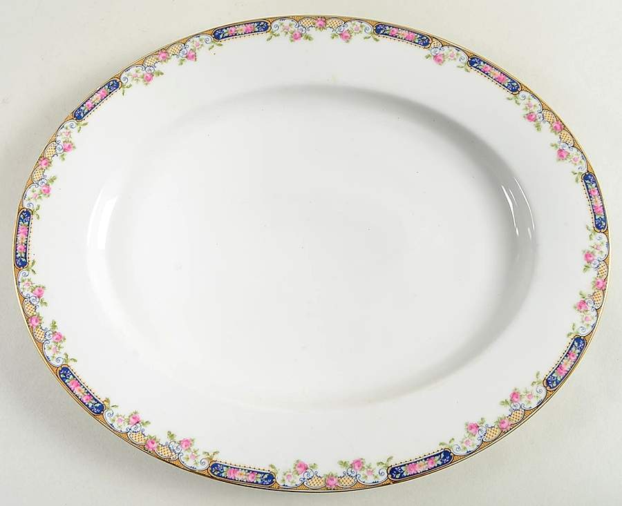 Franklin 14" Oval Serving Platter by Tirschenreuth-1