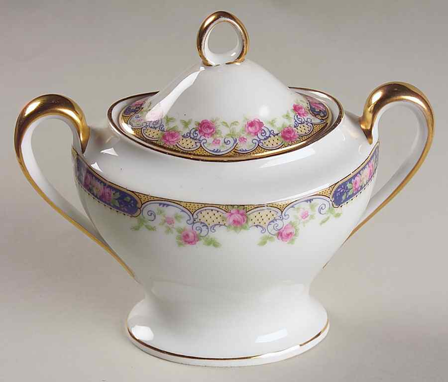 Franklin Sugar Bowl & Lid by Tirschenreuth-1