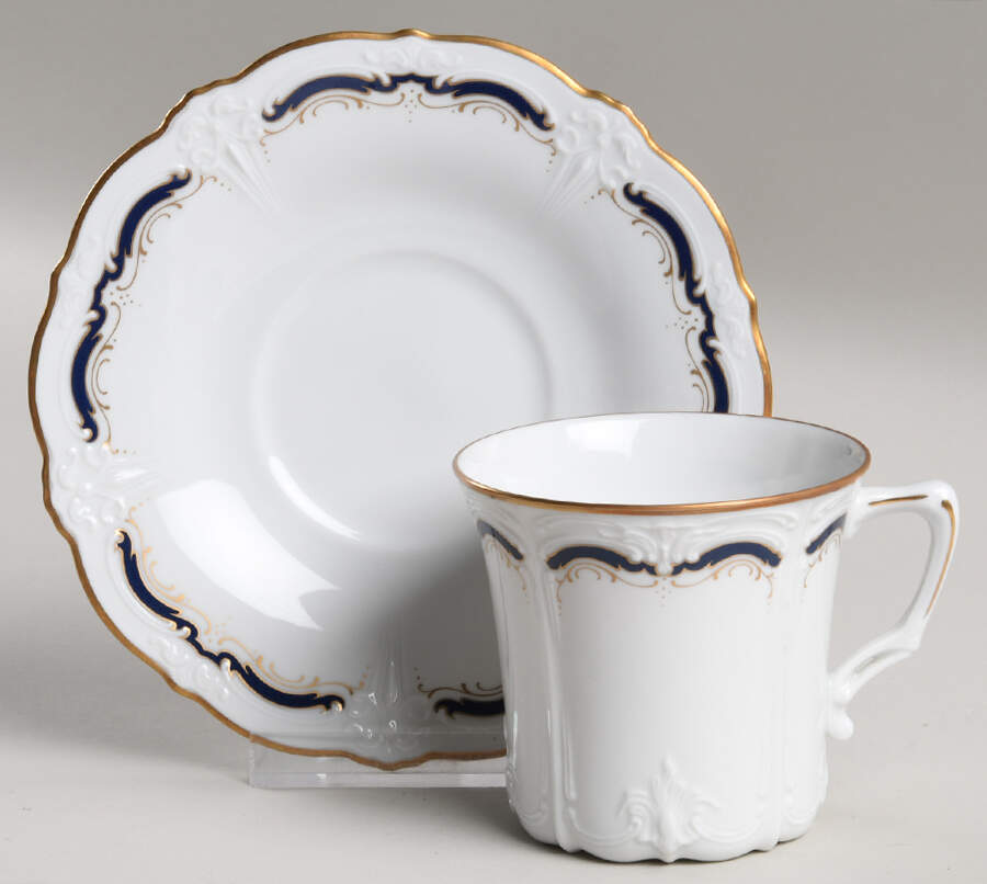 Gloriette Flat Cup & Saucer Set by Tirschenreuth-1