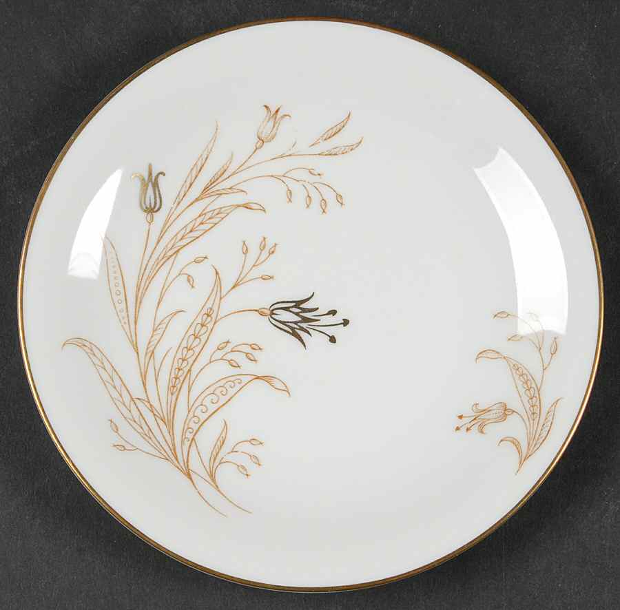 Golden Bell Bread & Butter Plate by Tirschenreuth-1