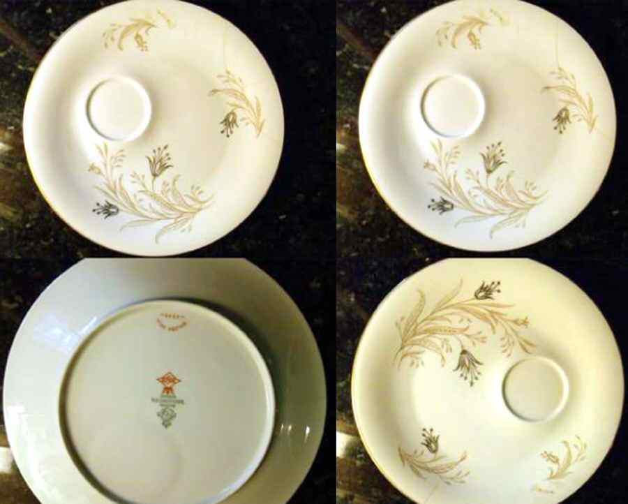 Golden Bell Snack Plate by Tirschenreuth-1