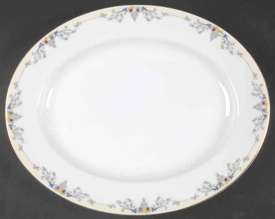Golden West 14" Oval Serving Platter by Tirschenreuth-1