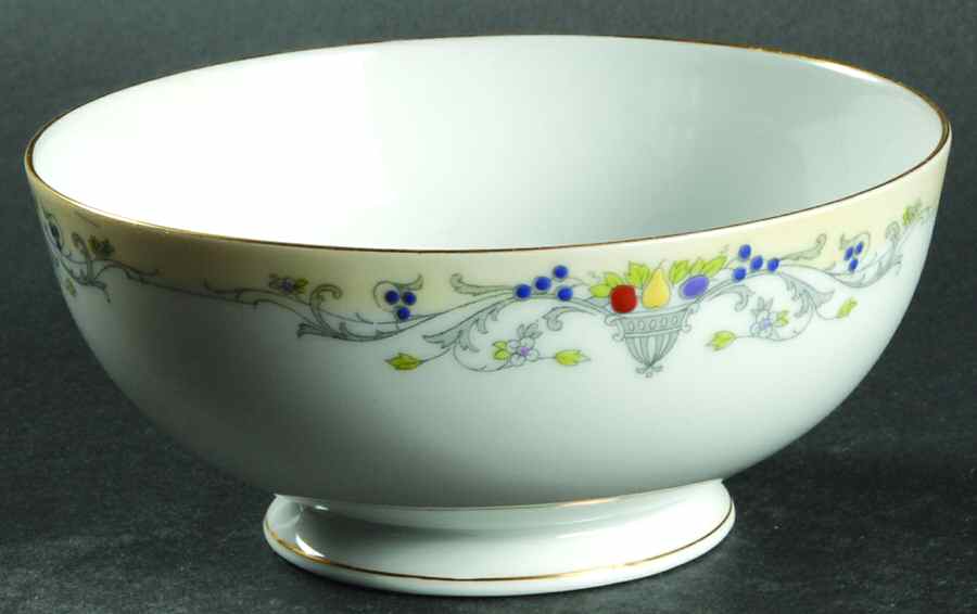 Golden West Cranberry Bowl by Tirschenreuth-1