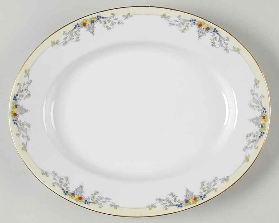 Golden West 11" Oval Serving Platter by Tirschenreuth-1