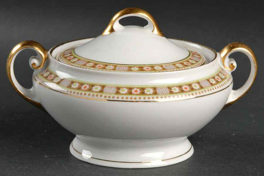 Granville Sugar Bowl & Lid by Tirschenreuth-1