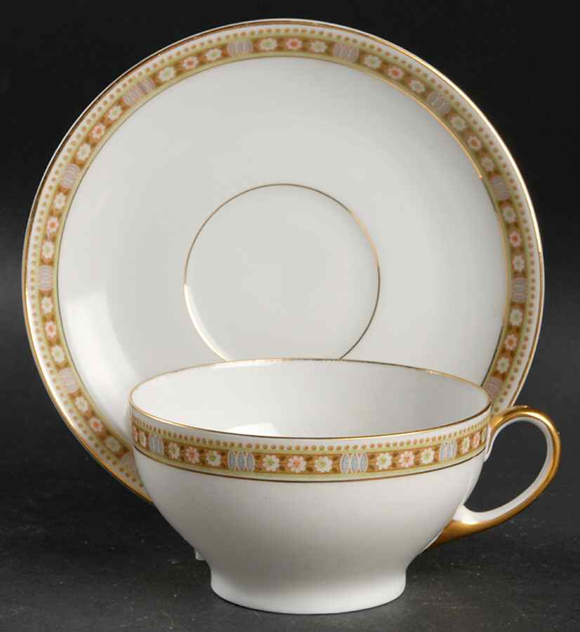 Granville Flat Cup & Saucer Set by Tirschenreuth-1