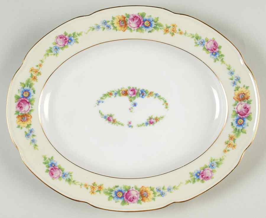 The Hampton 12" Oval Serving Platter by Tirschenreuth-1
