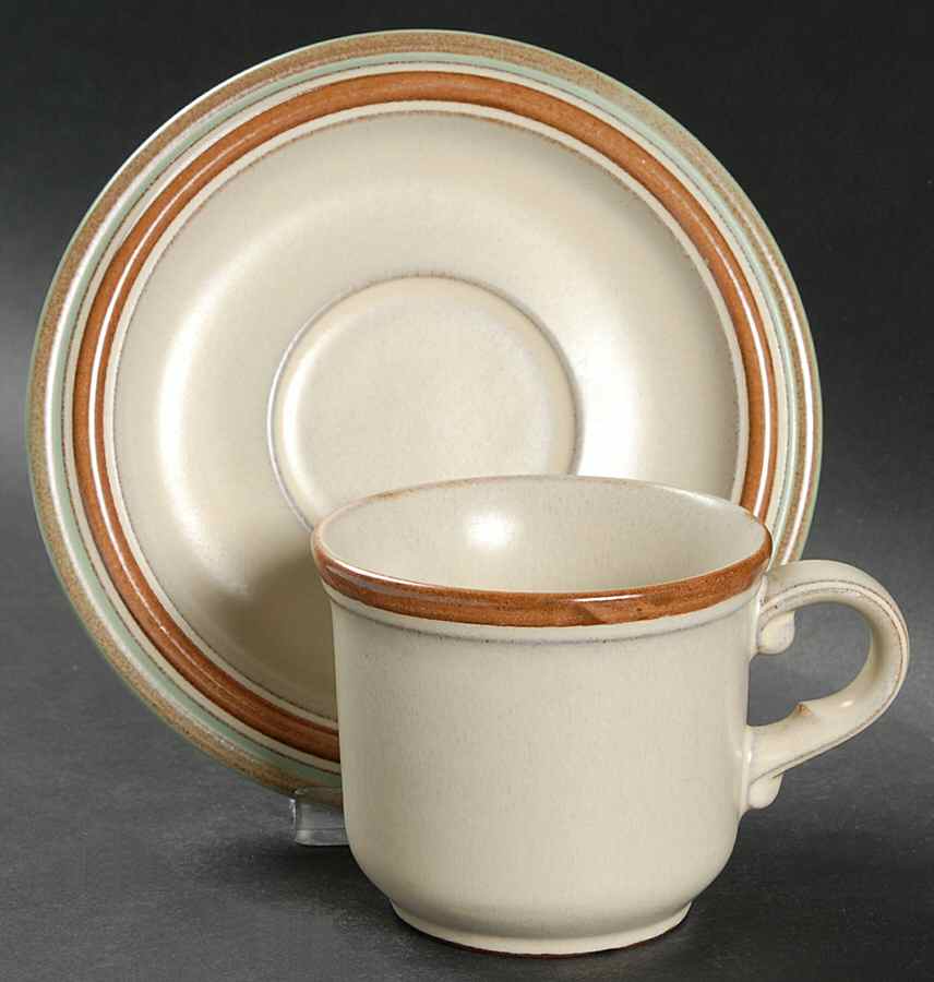 Harmony Flat Cup & Saucer Set by Tirschenreuth-1