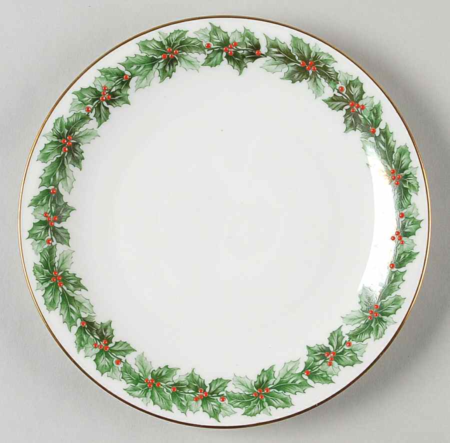 Holly Salad Plate by Tirschenreuth-1