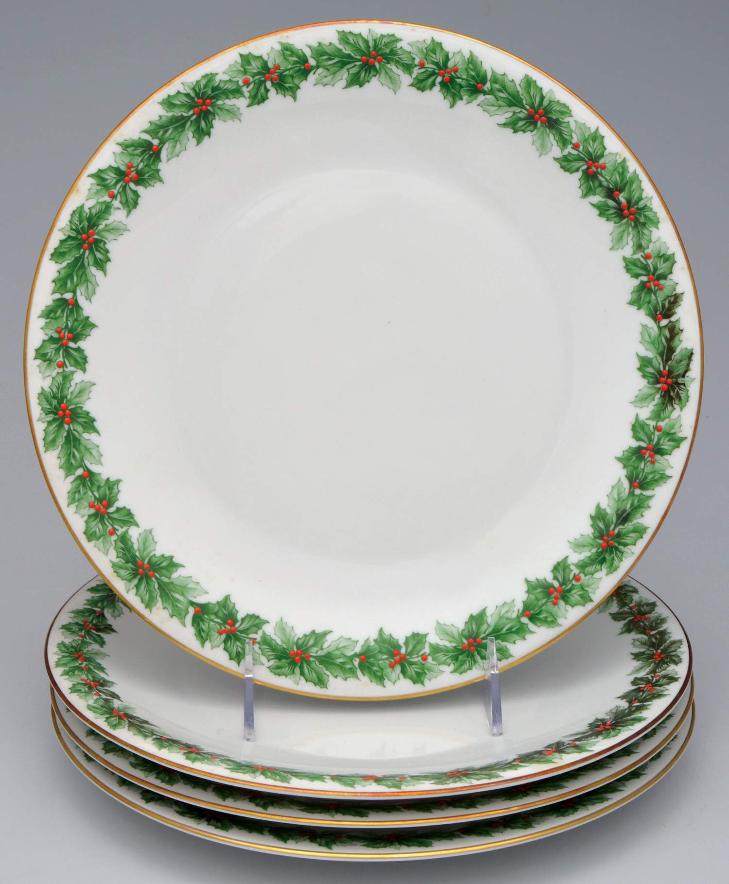 Holly Dinner Plate - Set of 4 by Tirschenreuth-1