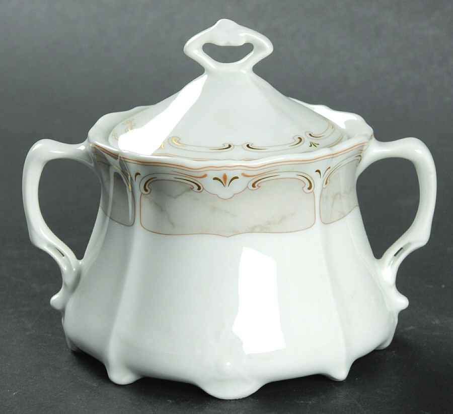 Jacqueline Sugar Bowl & Lid by Tirschenreuth-1