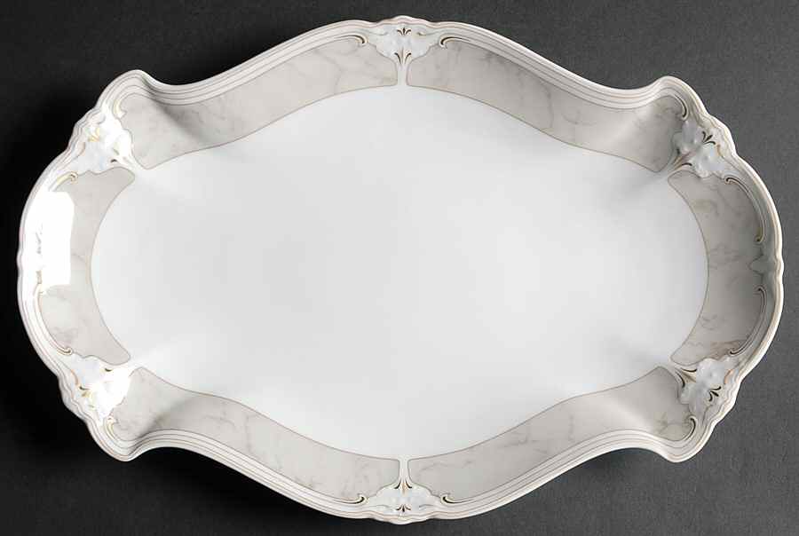 Jacqueline 13" Oval Serving Platter by Tirschenreuth-1