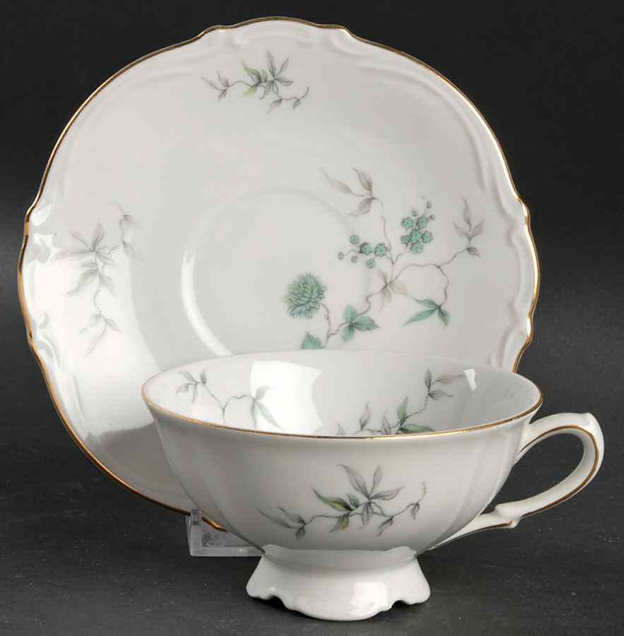 Jana Footed Cup & Saucer Set by Tirschenreuth-1