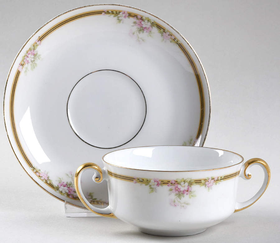 Kingston Flat Bouillon Cup & Saucer by Tirschenreuth-1