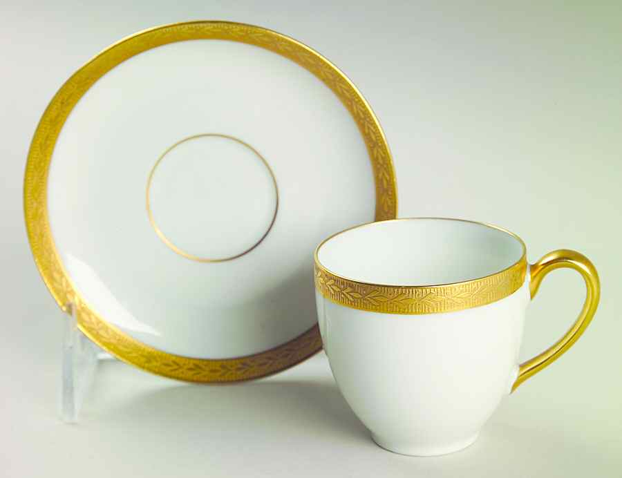 Laurel Flat Demitasse Cup & Saucer Set by Tirschenreuth-1