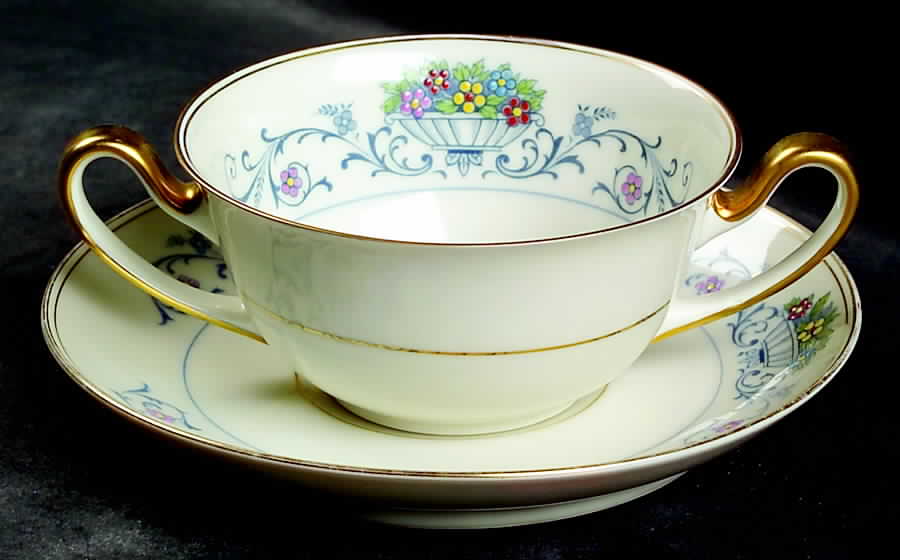 The Malvern Flat Bouillon Cup & Saucer by Tirschenreuth-1