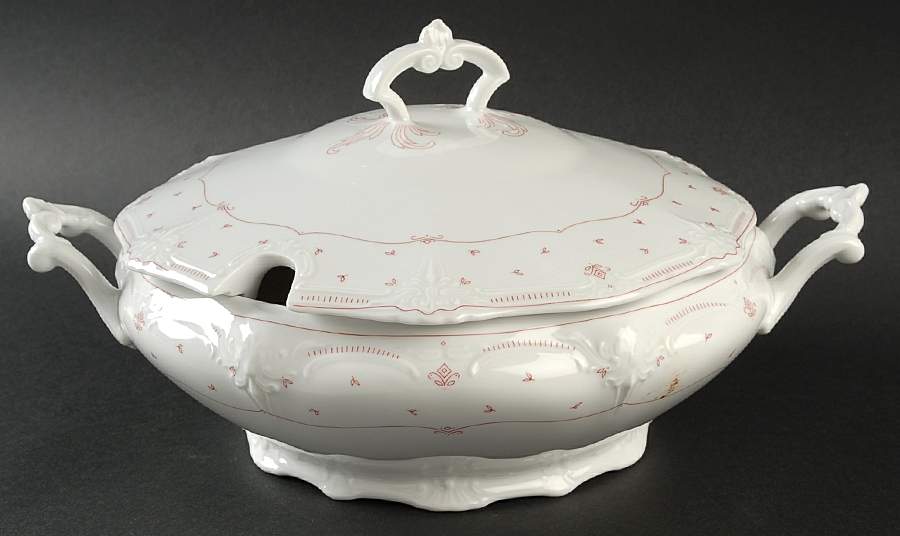 Marie Rouge Round Covered Vegetable by Tirschenreuth-1