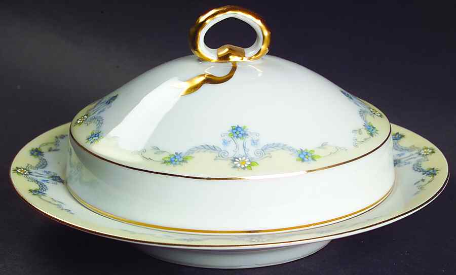 Mayfair Round Covered Butter by Tirschenreuth-1