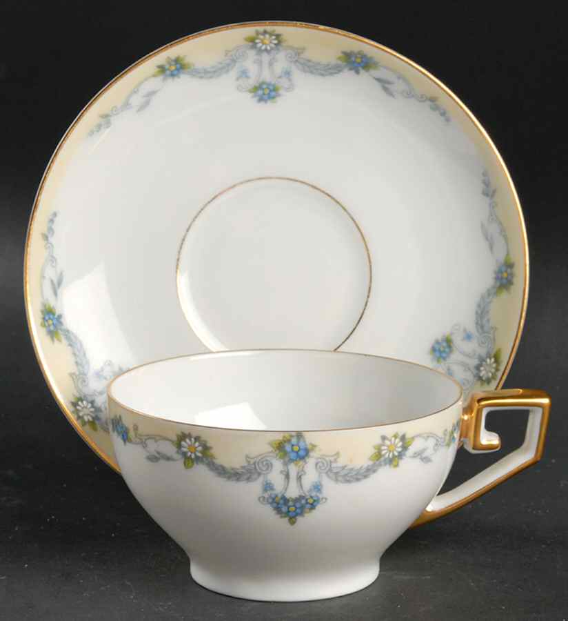 Mayfair Flat Cup & Saucer Set by Tirschenreuth-1