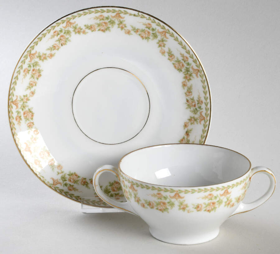Newport Bouillon Cup & Saucer by Tirschenreuth-1