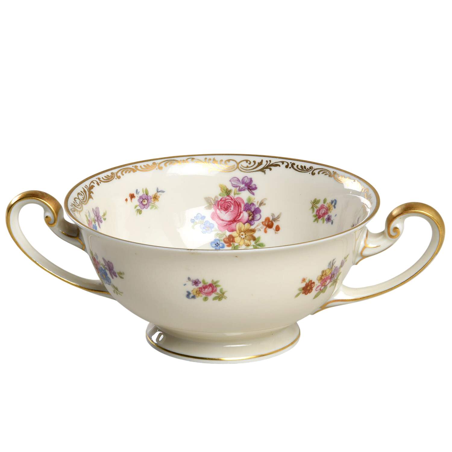 The Newton Footed Cream Soup Bowl by Tirschenreuth-1