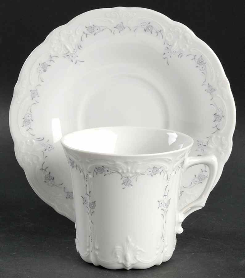 Nicole Flat Cup & Saucer Set by Tirschenreuth-1