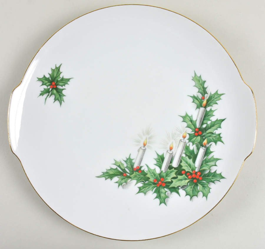 Noel Handled Cake Plate by Tirschenreuth-1