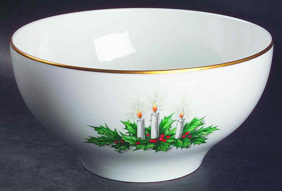 Noel 8" Round Vegetable Bowl by Tirschenreuth-1