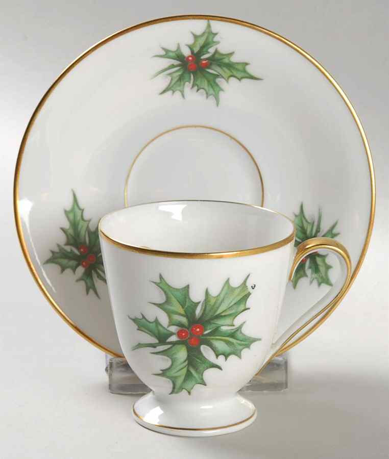 Noel Footed Demitasse Cup & Saucer Set by Tirschenreuth-1