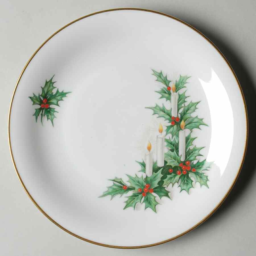 Noel Salad Plate by Tirschenreuth-1