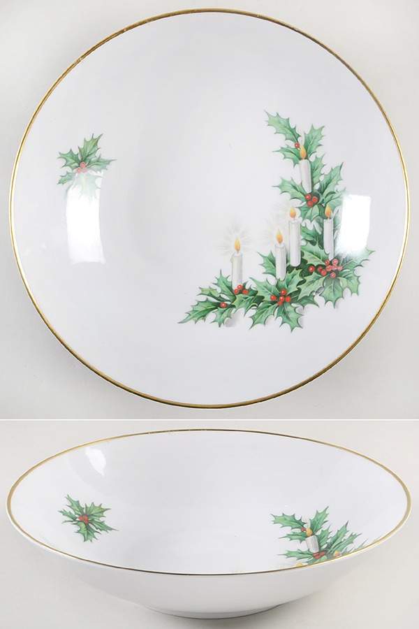 Noel 10" Round Vegetable Bowl by Tirschenreuth-1