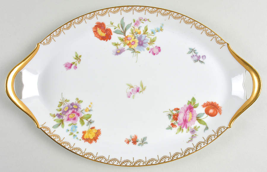 Old Meissen Large Oval Tray by Tirschenreuth-1