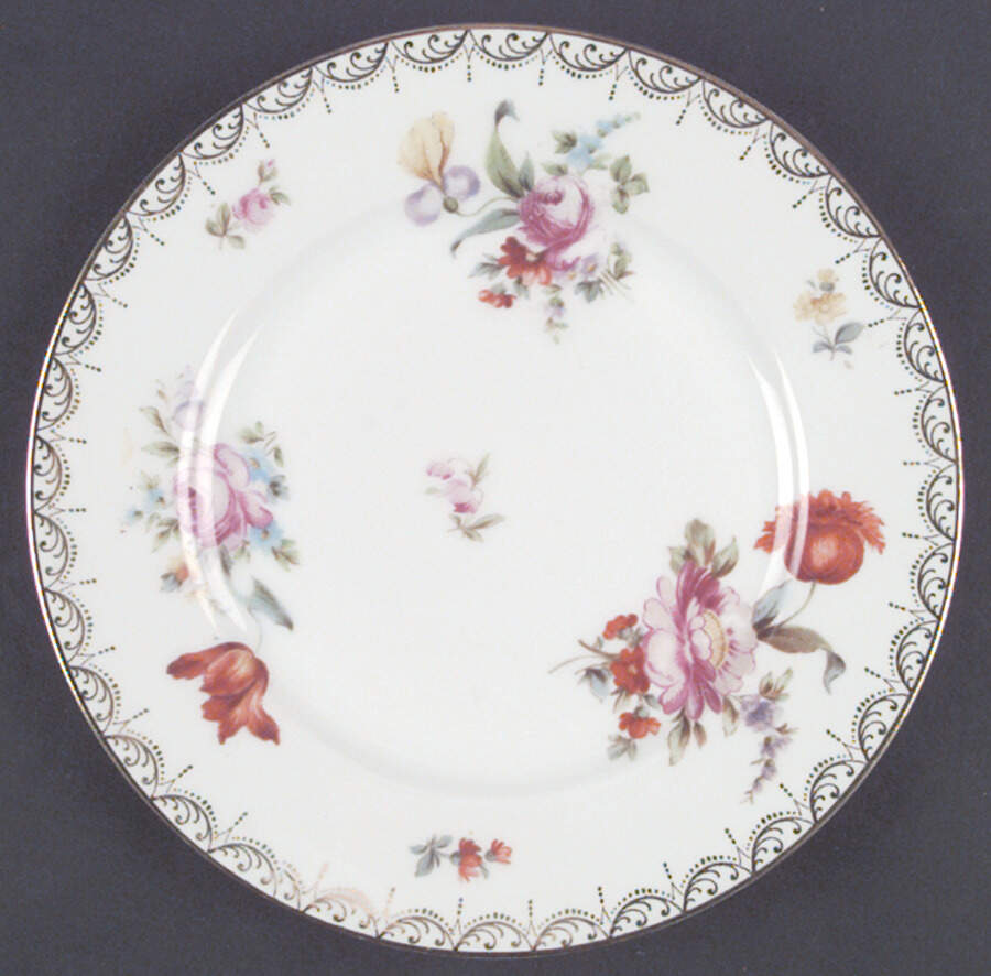Old Meissen Salad Plate by Tirschenreuth-1