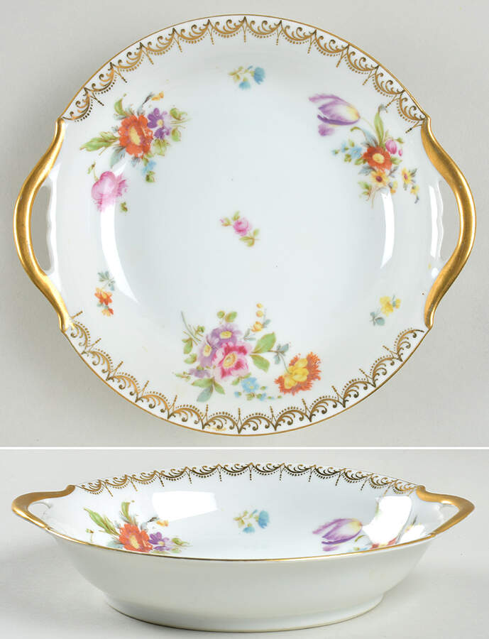 Old Meissen 8" Round Vegetable Bowl by Tirschenreuth-1