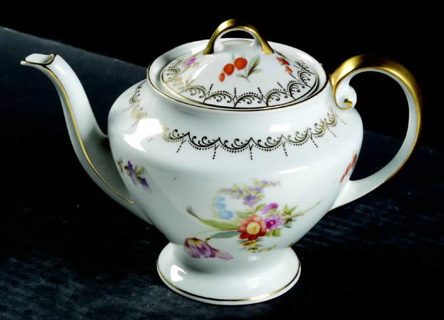 Old Meissen Teapot & Lid by Tirschenreuth-1