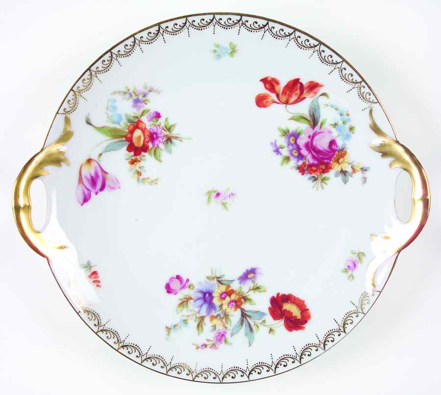 Old Meissen Handled Cake Plate by Tirschenreuth-1