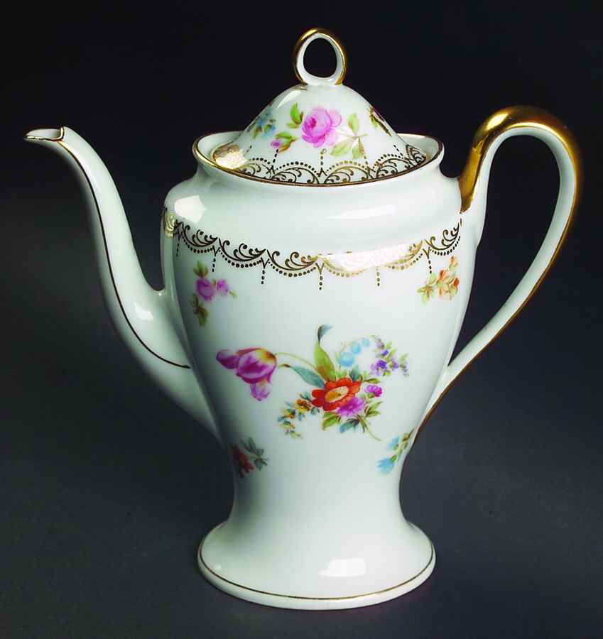 Old Meissen Individual Coffee Pot & Lid by Tirschenreuth-1