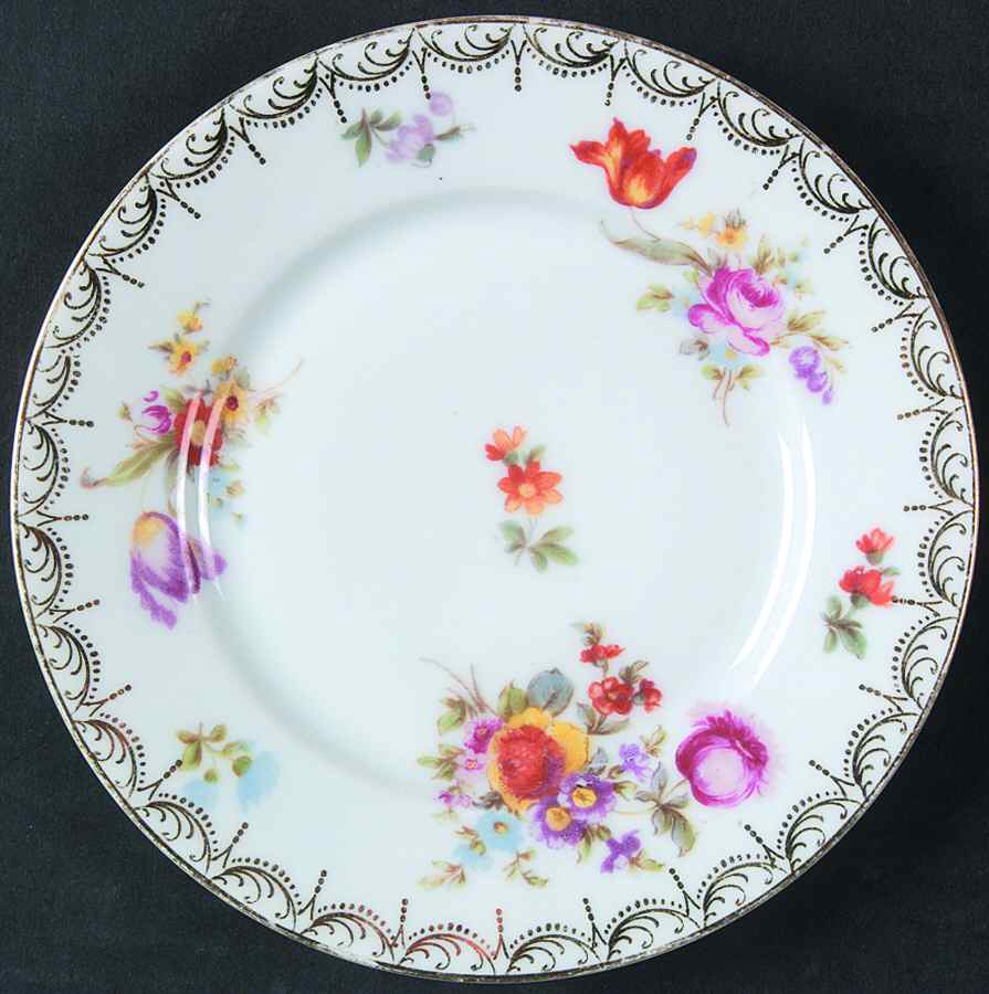 Old Meissen Bread & Butter Plate by Tirschenreuth-1